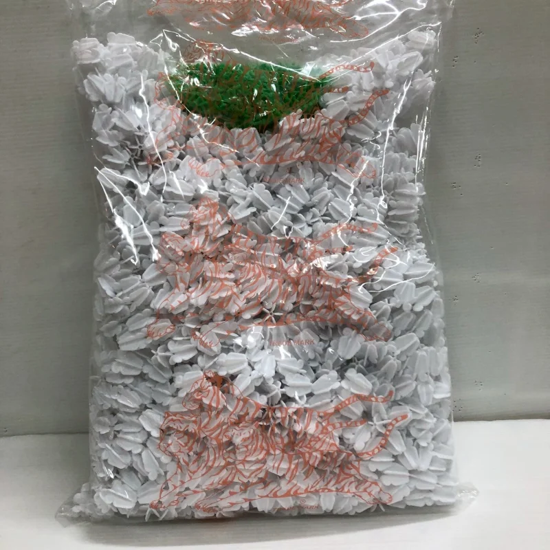Double Tiger Brand White Plastic Crown Flower Stamens (Heavy Bulk Supply Bag)