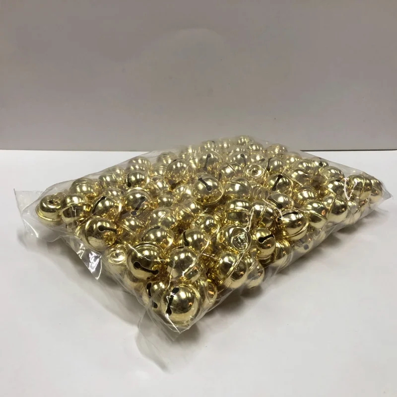 Premium Brass-Plated Round Jingle Bells