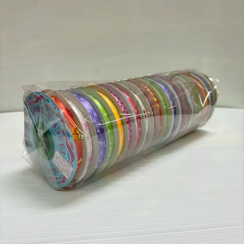 Multi-Colored Pack Coin Folding Poly Ribbon