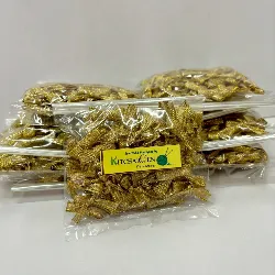 โบว์สำเร็จ เนื้อทราย สีเทอง ขนาด 7 มิล