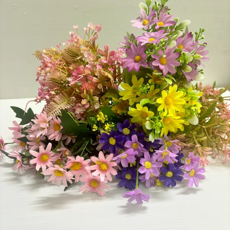 Multi-Species Artificial Mixed Meadow Wildflower Bush (Premium Decorative Grade)