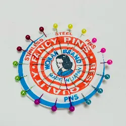 Woman Brand Stainless Steel Fancy Pins Wheel (Assorted Colors)