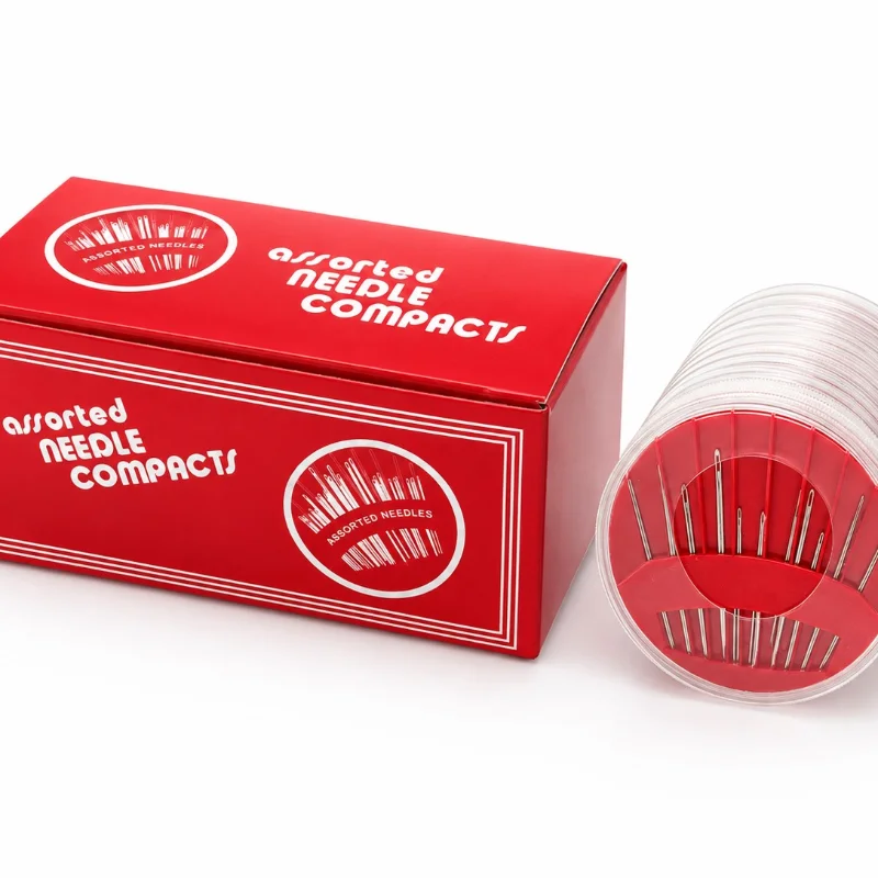 Assorted Sewing Needle Round Compacts (Bulk Display Box)