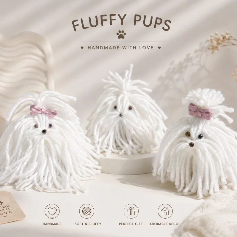 Fluffy Pups Yarn Set